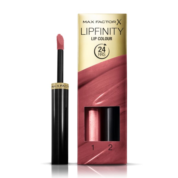 Max Factor Lipfinity Lip Colour, Bordeaux, Glistening, 1 väriä, Väritys, Kosteuttava, LG Shine, Nestemäinen