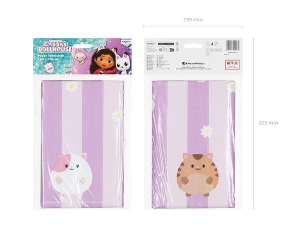 PartyDeco OBP9, Suorakulmainen, Paperi, Purppura, Kuvio, 1 kpl, 1200 mm