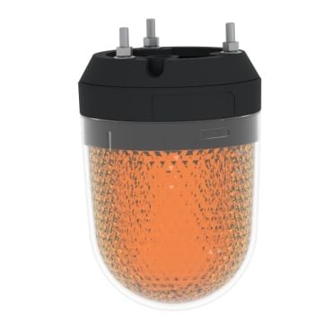 Merkkivalo Ø100 mm LED-monitoimilamppu ilman summeria oranssi 12-24 VDC 12-24 VDC