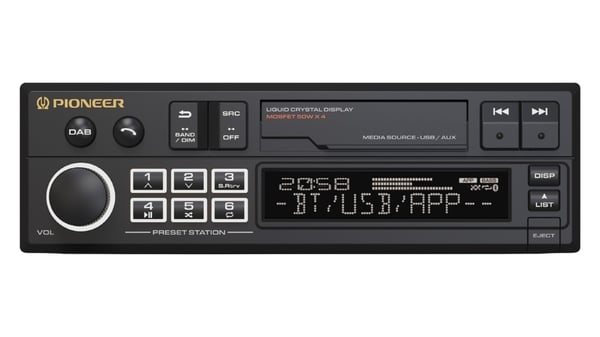 Pioneer SXT-C10PS, Svart, 1 DIN, 88 W, DAB+, FM, 87,5 - 108 MHz, DAB+