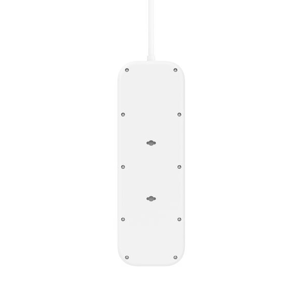 Belkin Connect - Overspenningsavleder - med 2 USB-C-porter - utgangskontakter: 8 - 2 m kabel