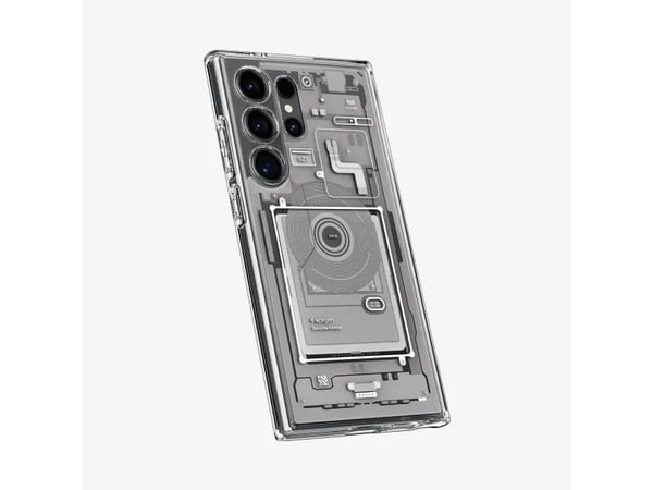 Spigen Ultra Hybrid Zero One, kansi, Samsung, Galaxy S24 Ultra, 17,3 cm (6,8"), harmaa