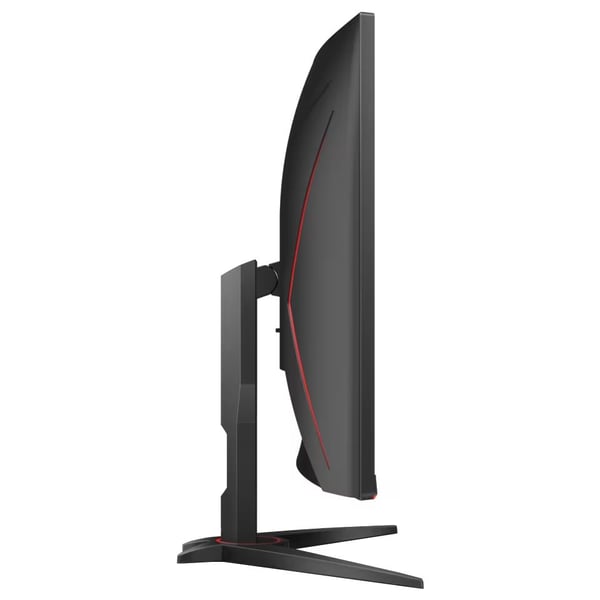 AOC | Peli C32G2ZE/BK - LED-näyttö - Kaareva - 31,5" (1920 x 1080) - @240Hz - VA-paneeli - 1ms | Musta/punainen