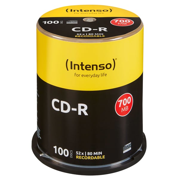 Intenso - 100 x CD-R - 700 MB (80min) 52x - spindel