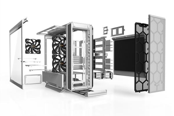 be quiet! Silent Base 802 Window - Tower - utvidet ATX (E-ATX) - sidepanel med vindu (herdet glass) - ingen strømforsyning (ATX / PS/2) - hvit - US...