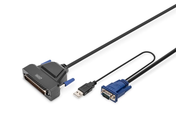 DIGITUS Professional DS-72212 - KVM-kytkin - 1 x KVM-portti(t) - työpöytätietokoneet
