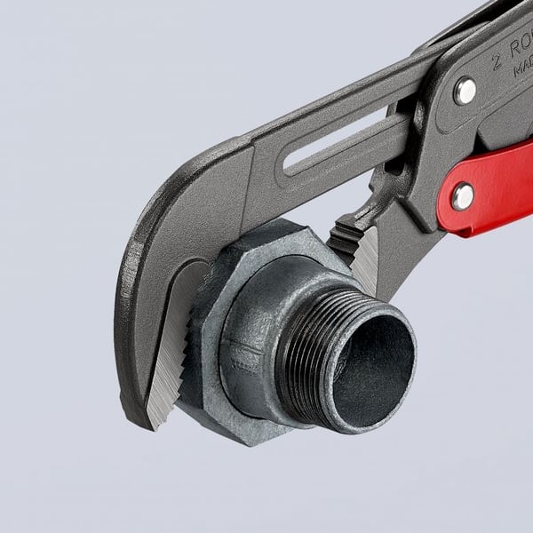 KNIPEX rørtang S-gab, grå pulvercoated, 560 mm