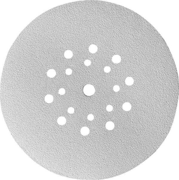 kwb Quick-stick Sanding Discs for Wood & Paint, Laikka, Muovi, Puu, Alumiinioksidi, Hopea, Pyöreä, 22,5 cm