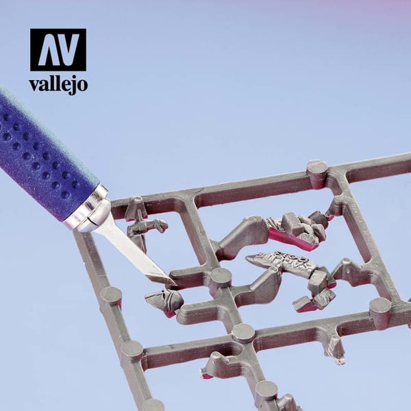 Vallejo T06007, Modelleringskniv, Gjuten aluminium, Gjuten aluminium, Blå, 18 År, 1 styck