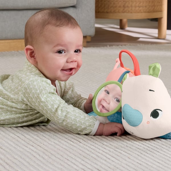 Fisher-Price Planet Friends Tummy Time Roaming Rhino, 0 vuosi/vuosia, Tuottaa ääntä, Kangas, Muovi, Monivärinen