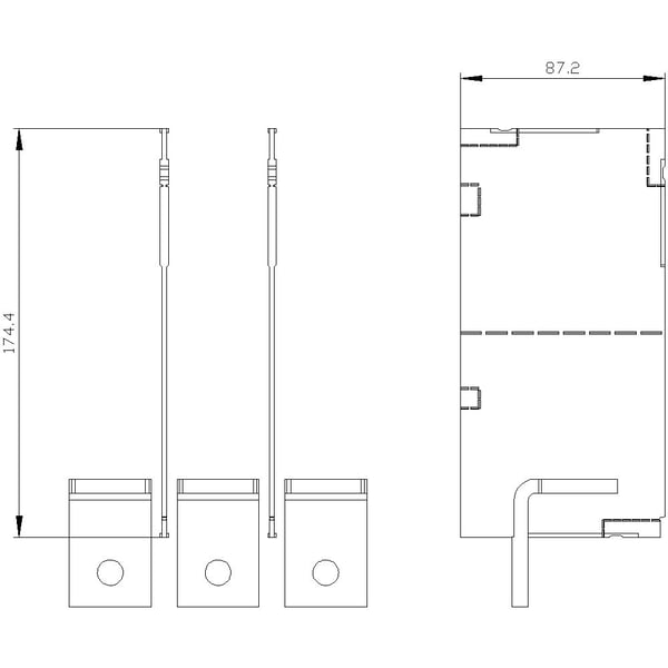 Siemens 3VA9403-0QG00, 574 g, 183 mm, 96 mm, 50 mm