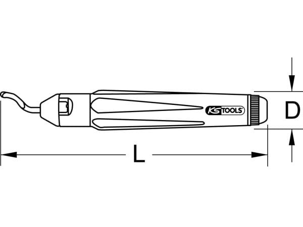 KS Tools 2052500 universalavgradare 150 x 21 mm, 1 st.