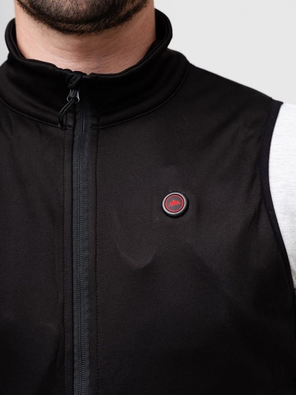 HeatX Heated Fleece Vest Mens M - Black