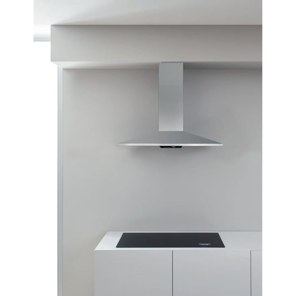 Whirlpool AKR 685/1 IX - Panser - røykkanal - bredde: 59.8 cm - dybde: 45 cm - uttrekking og resirkulering - with inline motor - inox