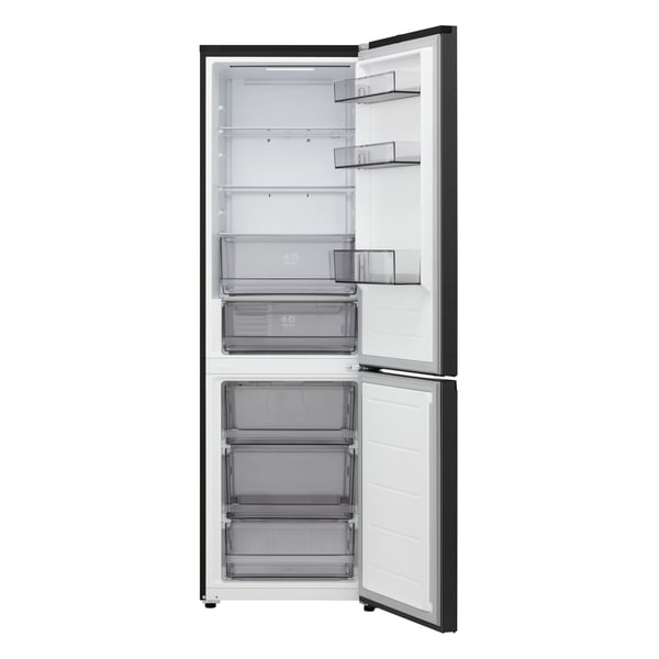 LG GBBSJ10EEP - Kylskåp/frys - bottenfrysskåp - Wi-Fi - bredd: 59.7 cm - djup: 67.4 cm - höjd: 186 cm - 333 liter - Klass E - essens matt svart