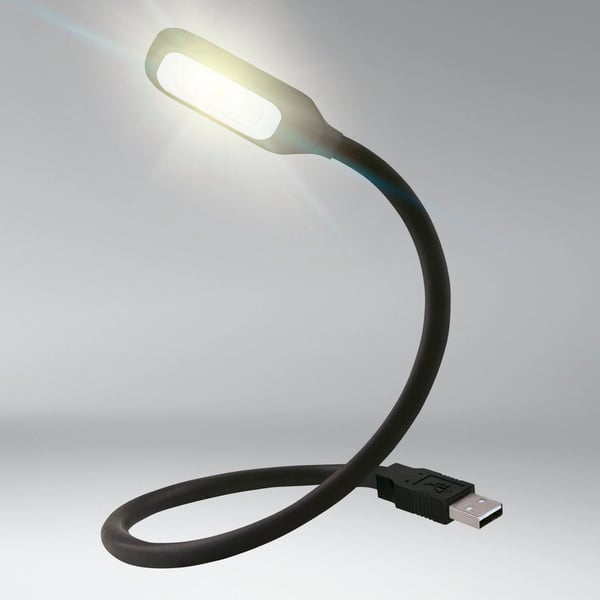 OSRAM Lukuvalo, LED-mökkivalo ONYX-USB ONYX COPILOT® USB LED (RGB) 5 V (L x S x K) 460 x 9 x 25 mm Taivutettava kaula, Käännettävä, Käännettävä, Kä...