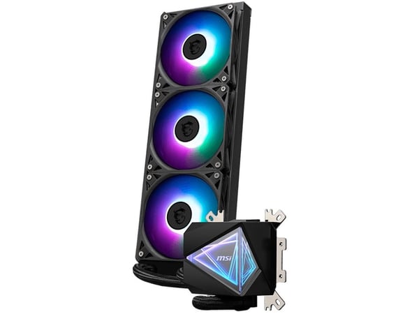 MSI MAG Coreliquid I360, All-in-one-nesteenjäähdytin, 12 cm, Musta