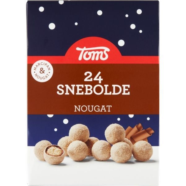 Toms Snowballs Nougat 372g med 24 bitar.