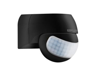 ESYLUX MD 180 Basic, Seinä, Musta, IP44, 2,5 m, 3 m, 180°
