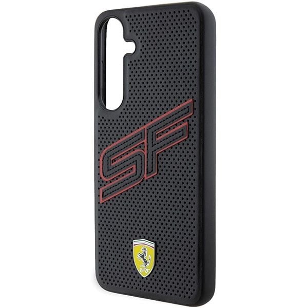 Samsung Galaxy S24+ Ferrari-deksel Big SF Perforated (FEHCS24MPINK) svart farge