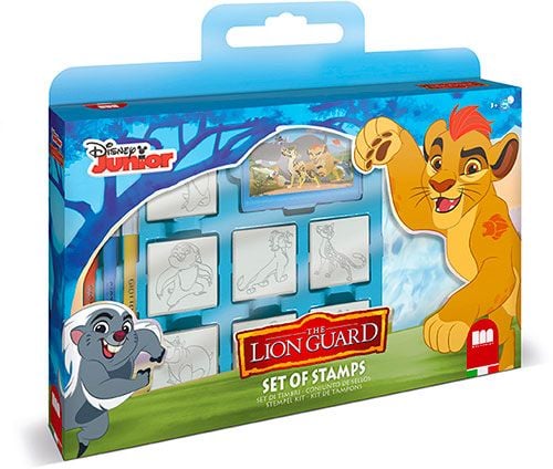 Multiprint Lion Guard, Stempelsett for barn, 3 år, Giftfri, Flerfarget