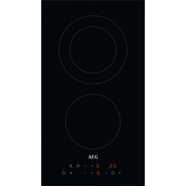 AEG HRB32310CB keramisk innbyggingskoketopp 29 cm, 2 soner, svart