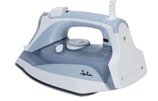 JATA PL1058C, Dampstrykejern, Keramisk strykesåle, 50 g/min, Grå, Hvit, 0,4 l, 3000 W