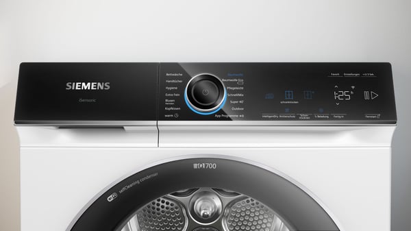 Siemens WQ45B2B40 iQ700 lämpöpumppukuivausrumpu 9 kg, energialuokka C