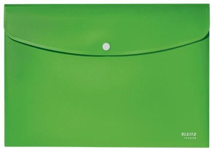 Leitz Recycle asiakirjatasku A4 PP, Kirjekuorikansio, A4, Polypropeeni (PP), Vihreä, Vaakataso, 60 arkkia