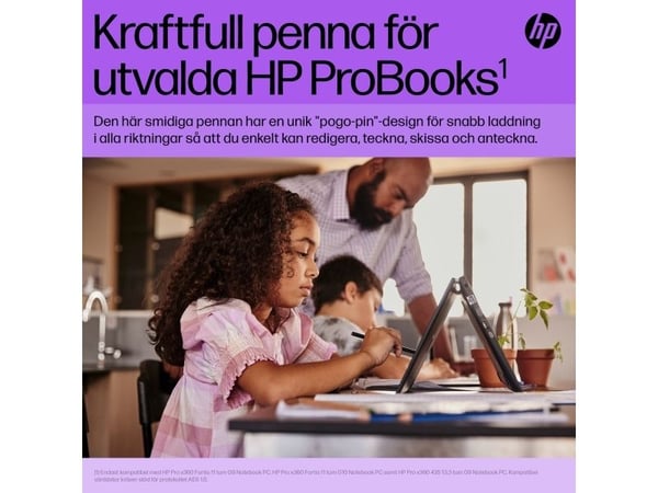 HP Slim - Aktiv stift - 2 knapper - havngrå - konvolutt - for Pro x360 435 G9 Notebook, Fortis 11 G10 Notebook, Fortis 11 G9 Notebook