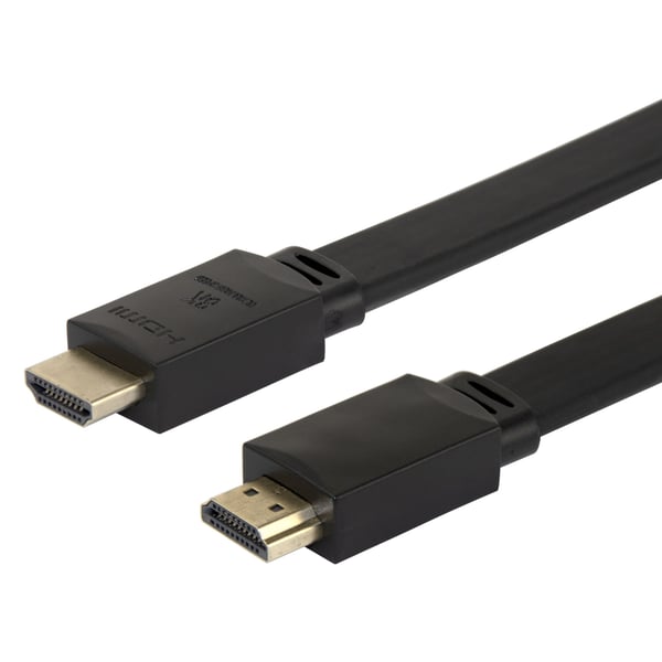 DELTACO - Ultra High Speed - HDMI-kabel - HDMI hann til HDMI hann - 2 m - svart - 4K 120 Hz støtte, 8 K 60 Hz (7680 x 4320) støtte
