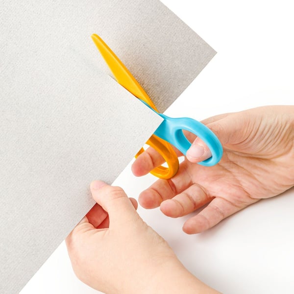 Staedtler Noris Junior, Barn, Rett kutt, Single/enkelt, Blå, Gult, Metall, Høyrehendt