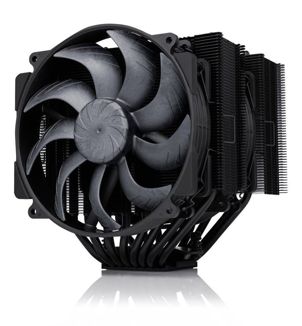 Noctua chromax.black NH-D15 - Processorkylare - (för: AM4, AM5, LGA1700, LGA1851, LGA1954, LGA1200, LGA1150, LGA1151, LGA1155) - nickelplätterad ko...