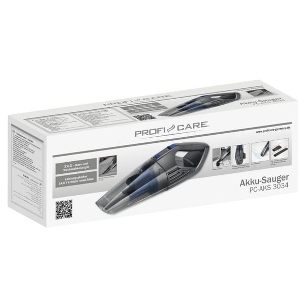 ProfiCare PC-AKS 3034 - Pölynimuri - käsikäyttöinen - johdoton - antrasiitti/sininen