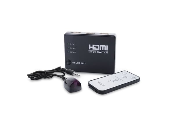 SAVIO CL-28 - Video-/audiokytkin - 3 x HDMI - pöytätietokoneet