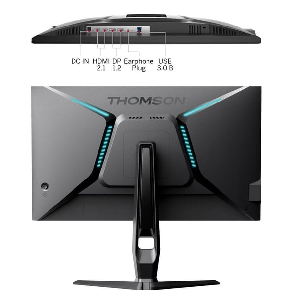 Thomson M27QG5Y14, 68,6 cm (27"), 2560 x 1440 piksler, Quad HD, LED, 5 ms, Grå