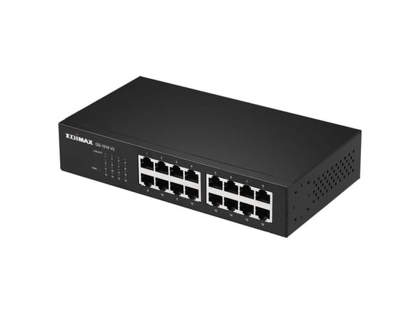Edimax GS-1016 - Switch - 16 x 10/100/1000 - rackmonterbar