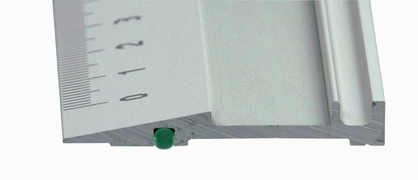 Linex 1960M, taulun viivoitin, alumiini, alumiini, 60 cm, 35 mm