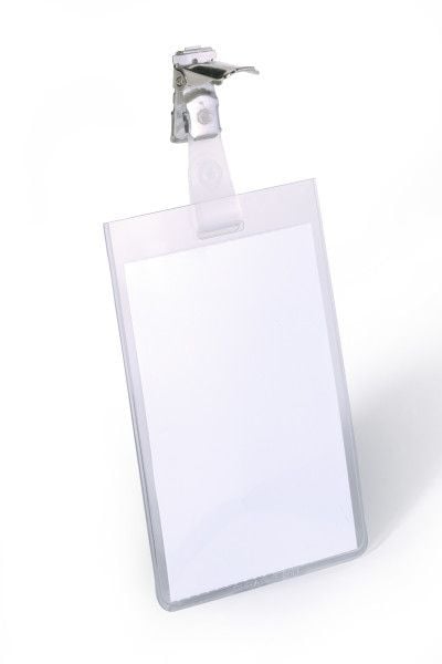 Nimikyltti 90x60 mm hihnakiinnikkeellä - 25 kpl/pkt
