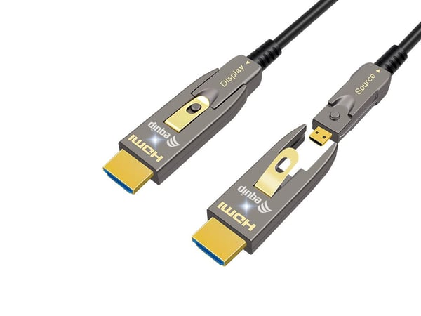 Equip 119471, 10 m, HDMI Type-A/HDMI Type-D, HDMI Type-A/HDMI Type-D, 3D, 48 Gbit/s, Svart