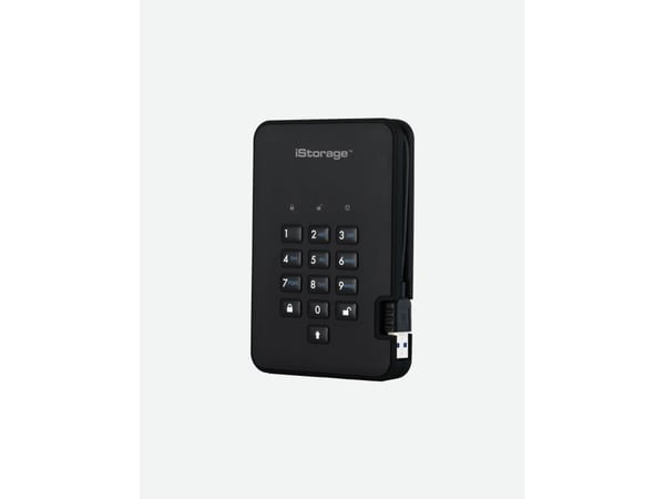 IStorage diskAshur2 128 GB ekstern SSD svart (IS-DA2-256-SSD-128-B)