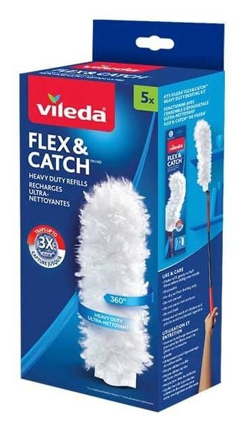 Vileda 177664, 5 styck, Vit, Vileda Flex & Catch, Låda