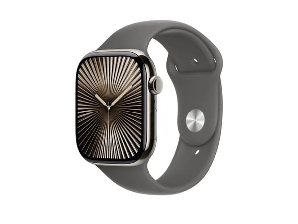 Apple - KlocKräm för smart klocka - 46mm - storlek S/M - stone grey - för Watch Hermès Series 12, SE 3, Series 10, Series 11, Series 12, Ultra 3, U...