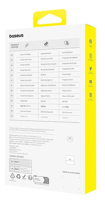 Baseus OS-Lucent, Mobilskal, Apple, iPhone 15 Plus, 17 cm (6.7"), Transparent
