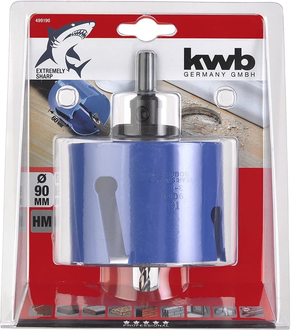 kwb ?499190, Yksi, Pora, Metalli, 7,5 cm, 515 g, 1 kpl