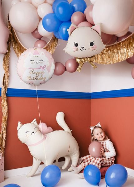 PartyDeco FB370, Lekeballong, Folie, Hvit, Dyr, Gutt/Jente, 605 mm