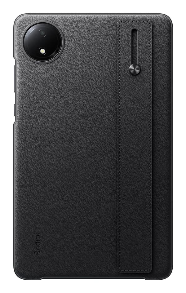 Xiaomi - Baksidedeksel for nettbrett - lær, metall, mikrofiber - svart - for Xiaomi Redmi Pad SE
