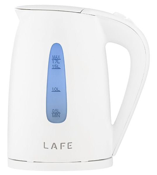 Lafe Essential White, 1,7 l, 2200 W, Vit, Vattennivå indikator, Överhettningsskydd, Filtrering