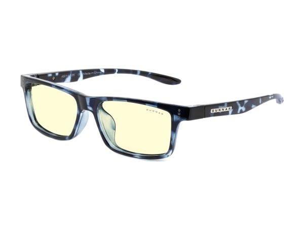 GUNNAR Optiks Cruz Kids Store databriller for barn fra 8-12 år - Amber linse, mørkeblå