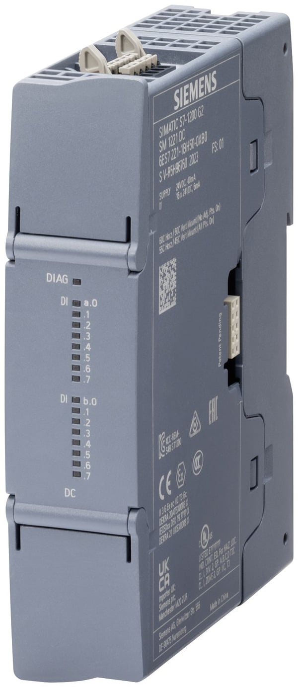 Siemens 6ES7221-1BH50-0XB0 6ES72211BH500XB0 SPS-Analogausgangsmodul, CE, RoHS, REACH, 125 mm, 47 mm, 150 mm, 110 mm, 209 g